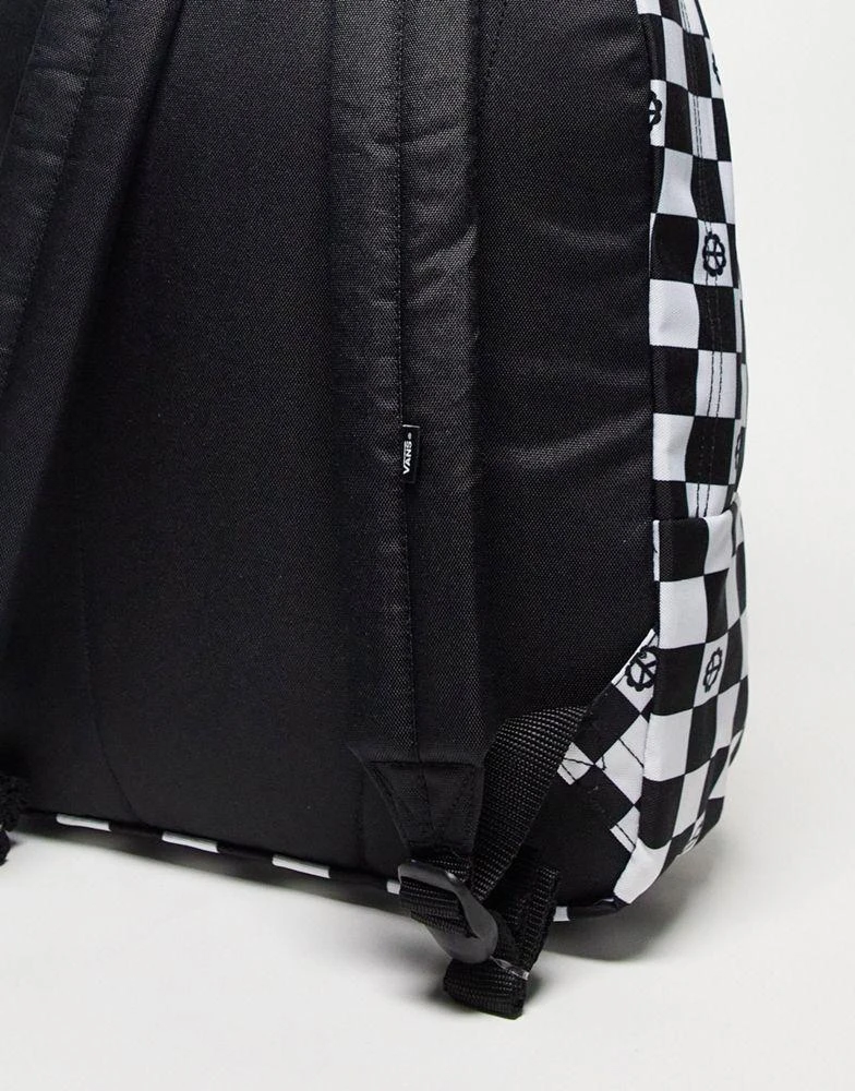 商品Vans|Vans Realm Flying V backpack in black/white,价格¥385,第2张图片详细描述