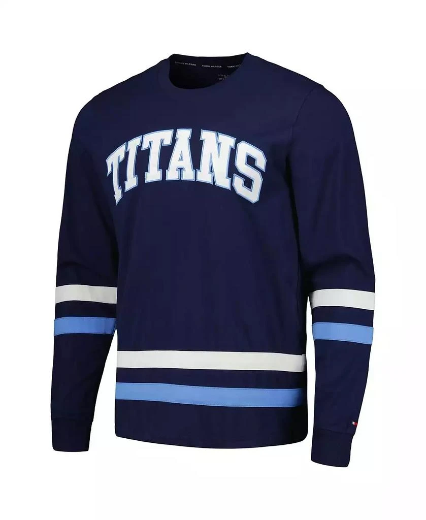 商品Tommy Hilfiger|Men's Navy, Light Blue Tennessee Titans Nolan Long Sleeve T-shirt,价格¥389,第2张图片详细描述