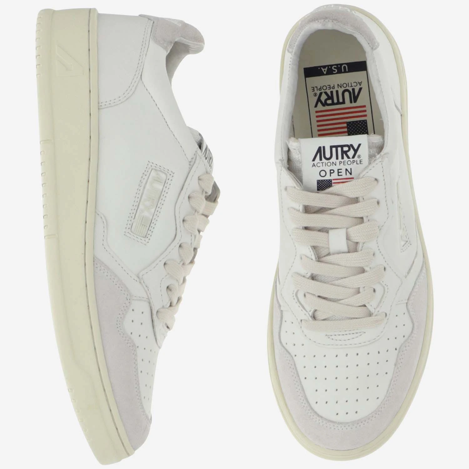 商品Autry|Autry 男士运动鞋 AOLMCE10WHITE 白色,价格¥1555,第3张图片详细描述