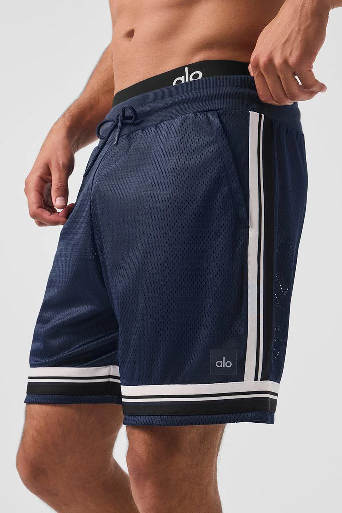 商品Alo|7" Key Mesh Basketball Short - Navy,价格¥676,第3张图片详细描述