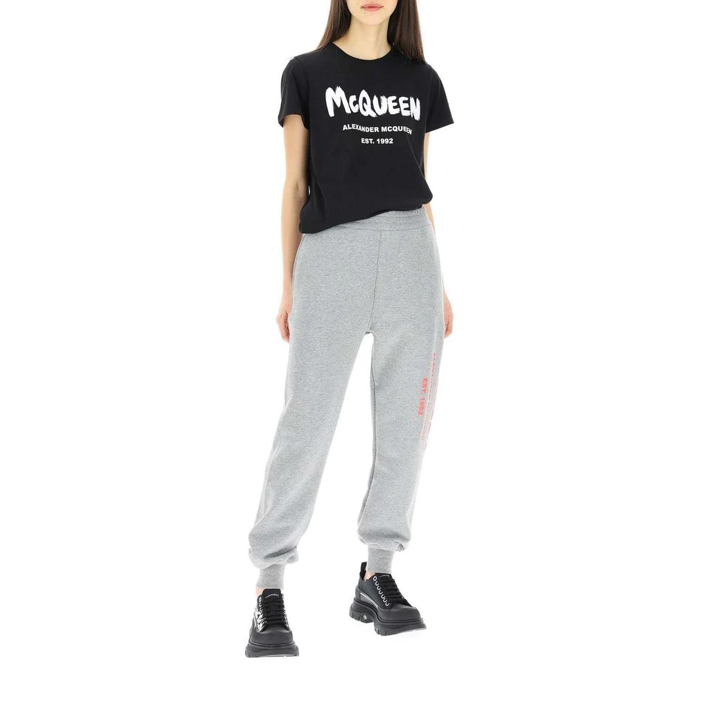 商品Alexander McQueen|Alexander McQueen Graffiti Logo Sport Trousers,价格¥1996,第2张图片详细描述