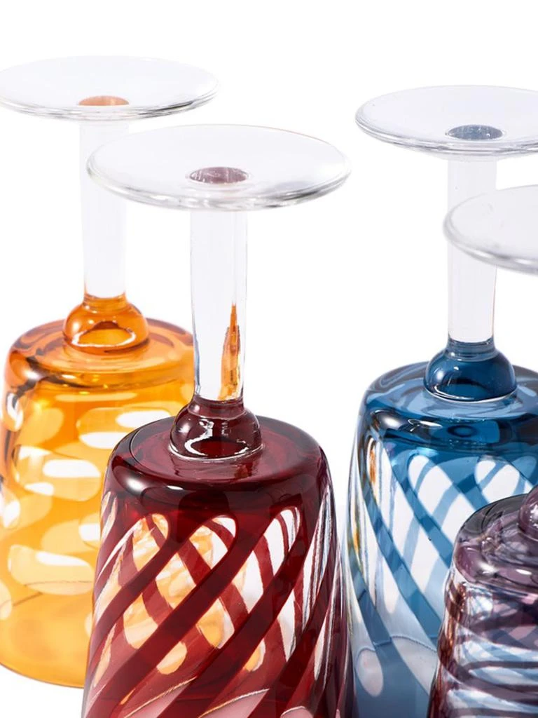 商品POLSPOTTEN|Set Of 4 Tubular Wine Glasses,价格¥769,第2张图片详细描述