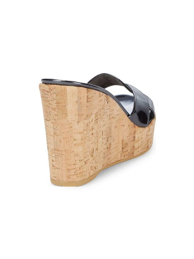 商品Stuart Weitzman|Overit Leather Wedge Slides,价格¥1105,第3张图片详细描述