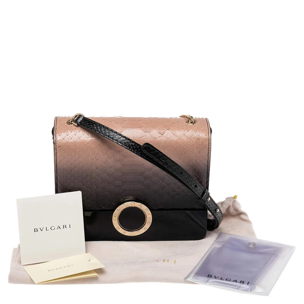 Bvlgari Ombre Pink/Black Python And Perspex Bulgari Chain Crossbody Bag 商品