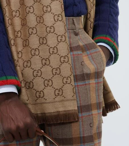 Gucci GG wool jacquard scarf 3