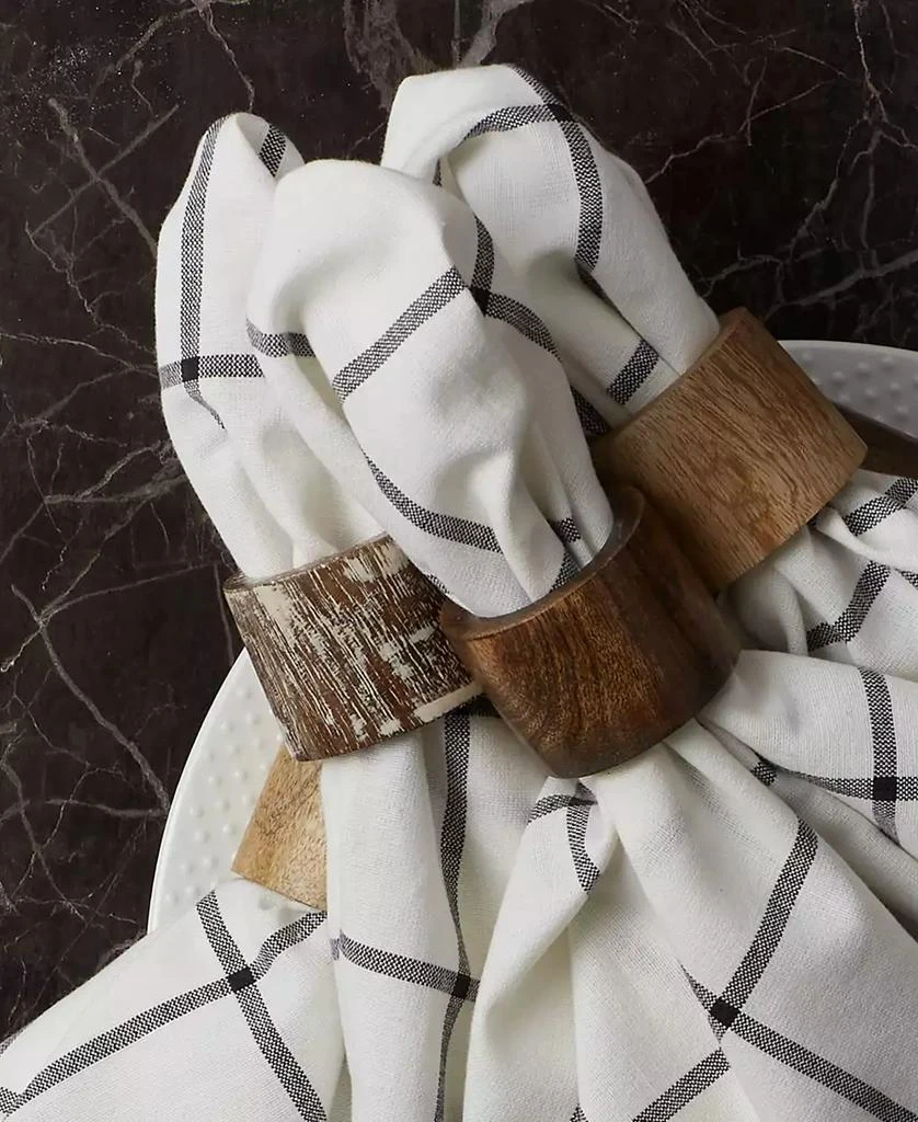 Wood Band Napkin Ring Set of 6 商品