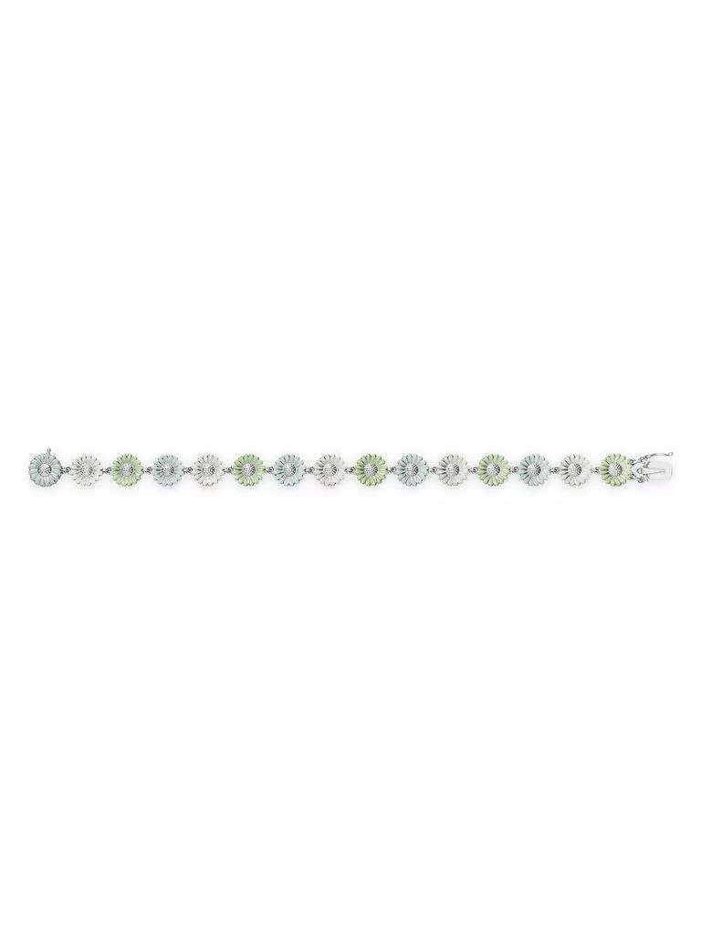 商品Georg Jensen|Daisy Small Sterling Silver & Enamel Bracelet,价格¥3534,第1张图片