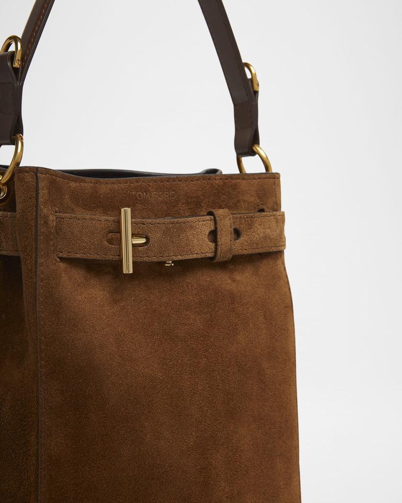 Shop Audrey Mini Bucket Bag in Calfskin Suede on Sale at  display picture 1