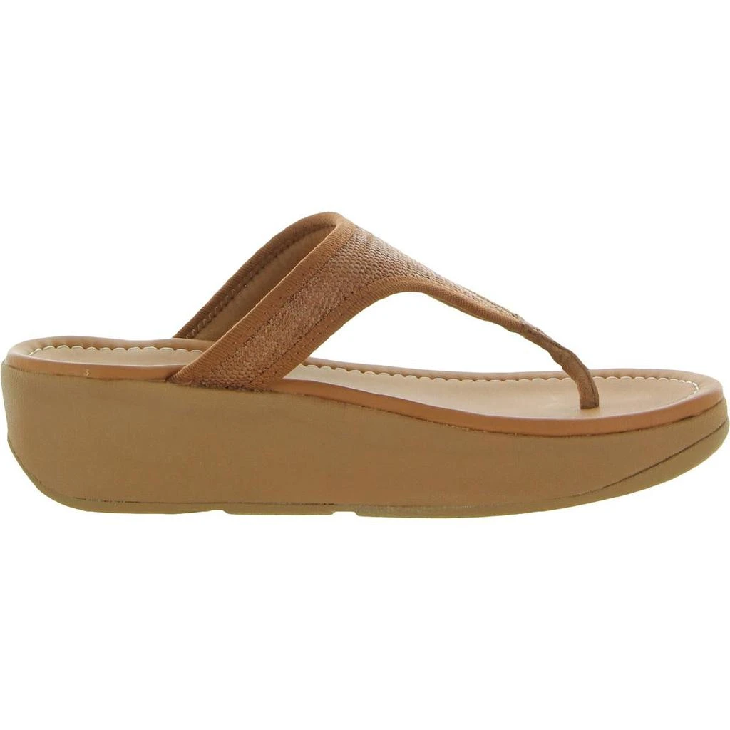商品FitFlop|Fitflop Womens Lulu Sleek Casual Thong Wedge Sandals,价格¥476,第3张图片详细描述
