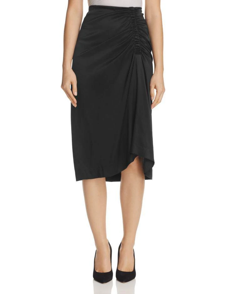商品Theory|Theory Silk-Blend Ruched Skirt,价格¥581,第1张图片