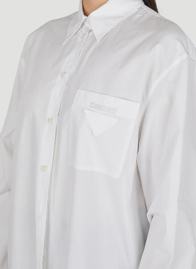 商品Prada|Hooded Classic Shirt in White,价格¥15908,第5张图片详细描述