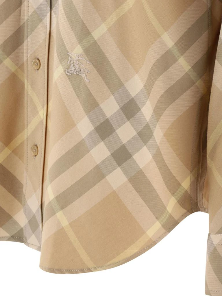 商品Burberry|Check Cotton Shirt Shirts Beige,价格¥3856,第4张图片详细描述