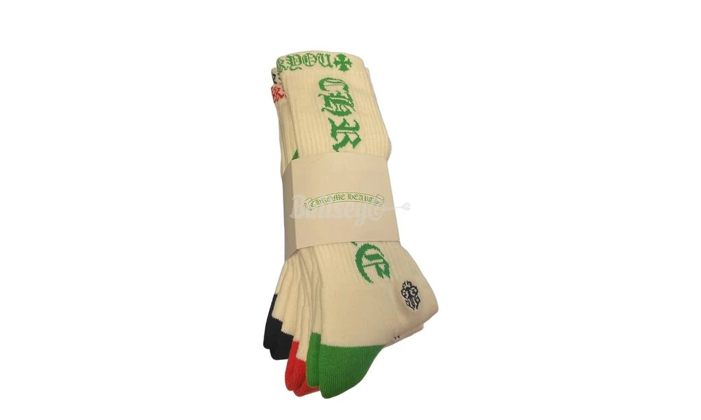 商品Chrome Hearts|Chrome Hearts CH Logo Socks White,价格¥2348,第1张图片