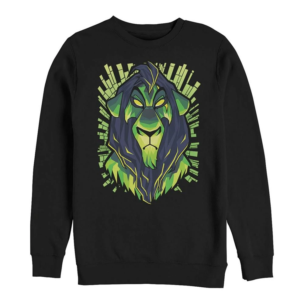 商品Disney|Disney Men's Lion King Scar Evil Geometric, Crewneck Fleece,价格¥339,第1张图片