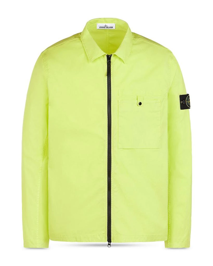 商品Stone Island|Zip Front Long Sleeve Overshirt,价格¥1778,第1张图片详细描述