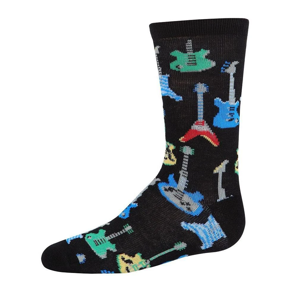 商品Memoi|Boy's Guitar Rayon From Bamboo Blend Crew Socks,价格¥75,第1张图片