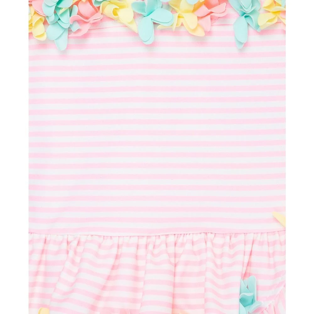 商品Little Me|Baby Girls 3D Floral 1-Piece Swimsuit,价格¥268,第3张图片详细描述