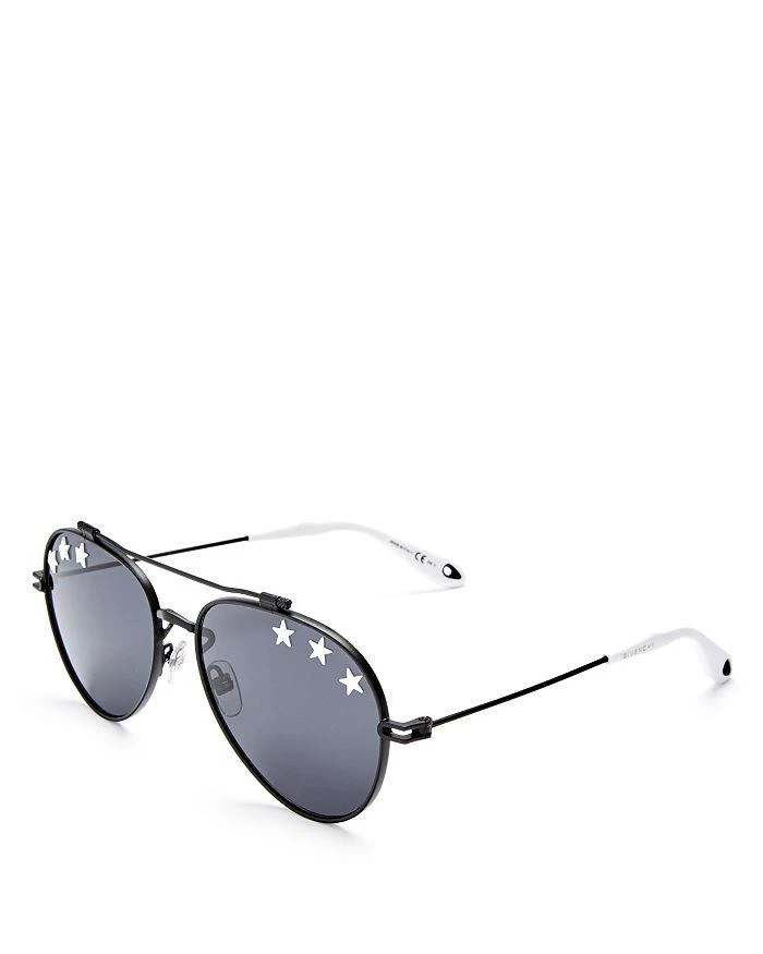 商品Givenchy|Women's Embellished Brow Bar Aviator Sunglasses, 58mm,价格¥1906,第3张图片详细描述