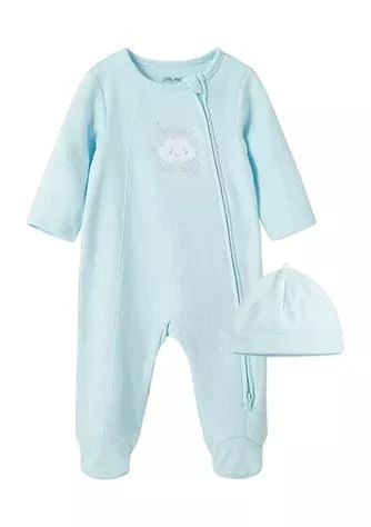 商品Little Me|Me Baby Boys Footie And Cap Set,价格¥98,第1张图片