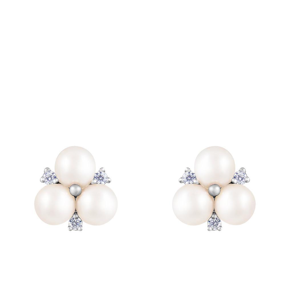 商品Splendid Pearls|Sterling Silver Pearl 5.5-6mm Earrings,价格¥316,第4张图片详细描述