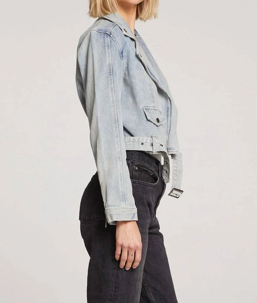 商品Saltwater Luxe|Stella Jacket In Stonewash Denim,价格¥597,第3张图片详细描述