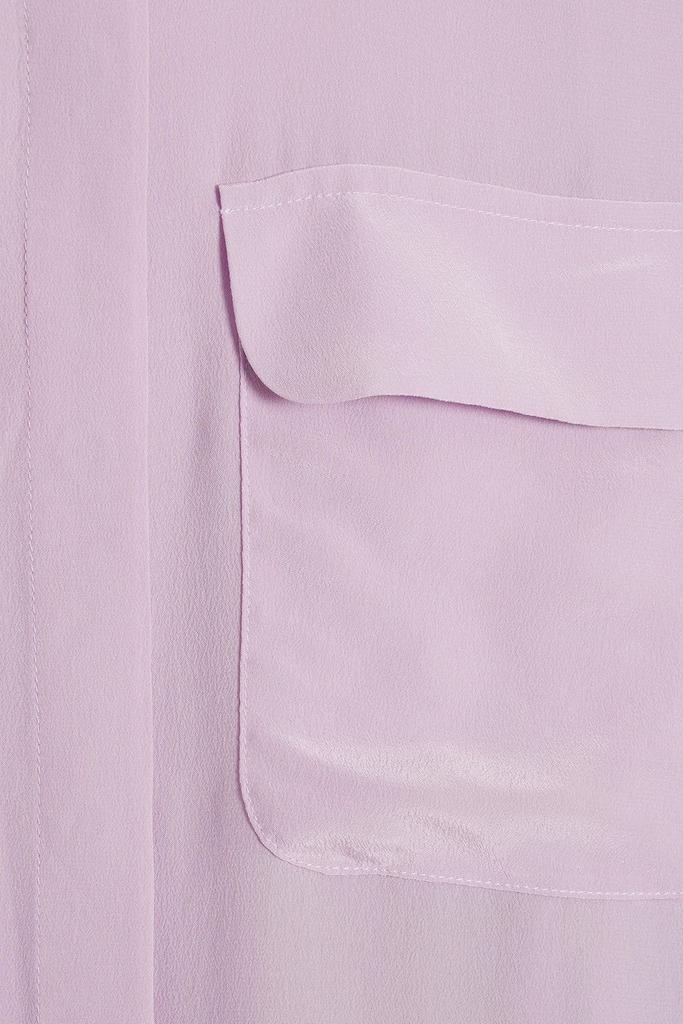 Illumina belted washed-silk midi dress商品第2张图片规格展示