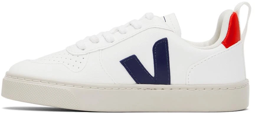 商品Veja|Kids White & Navy Esplar Sneakers,价格¥567,第3张图片详细描述