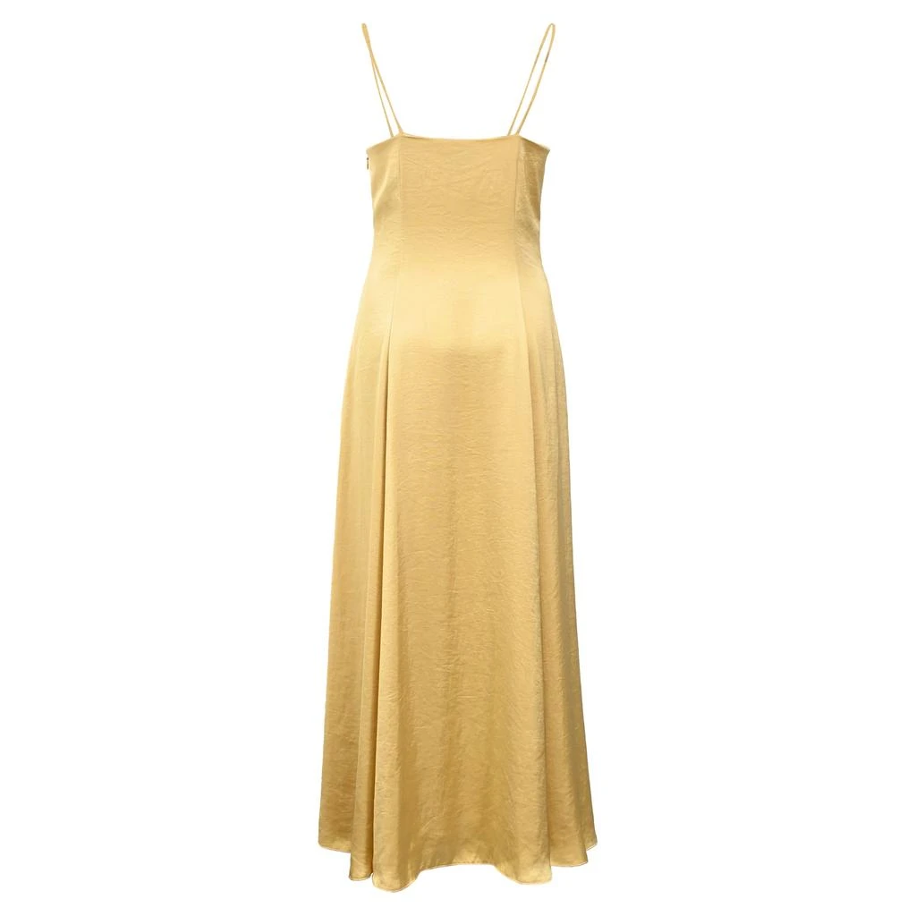 商品[二手商品] Theory|Cami Midi Dress in Yellow Crushed Satin,价格¥1694,第3张图片详细描述