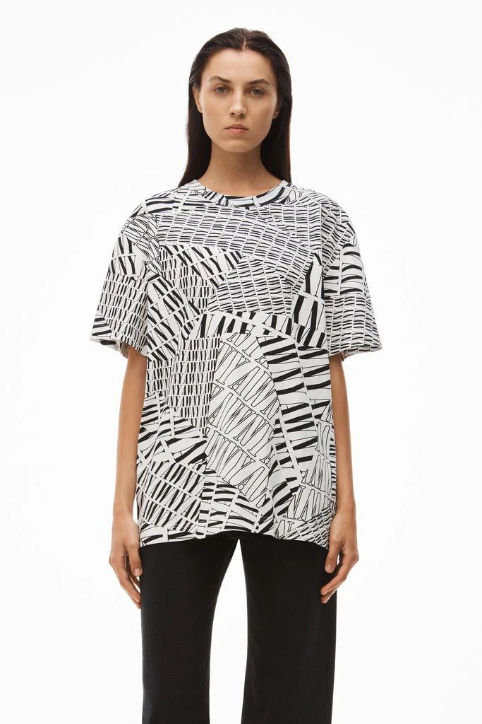 商品Alexander Wang|AWNY LOGO TEE IN HIGH TWIST JERSEY,价格¥863,第2张图片详细描述