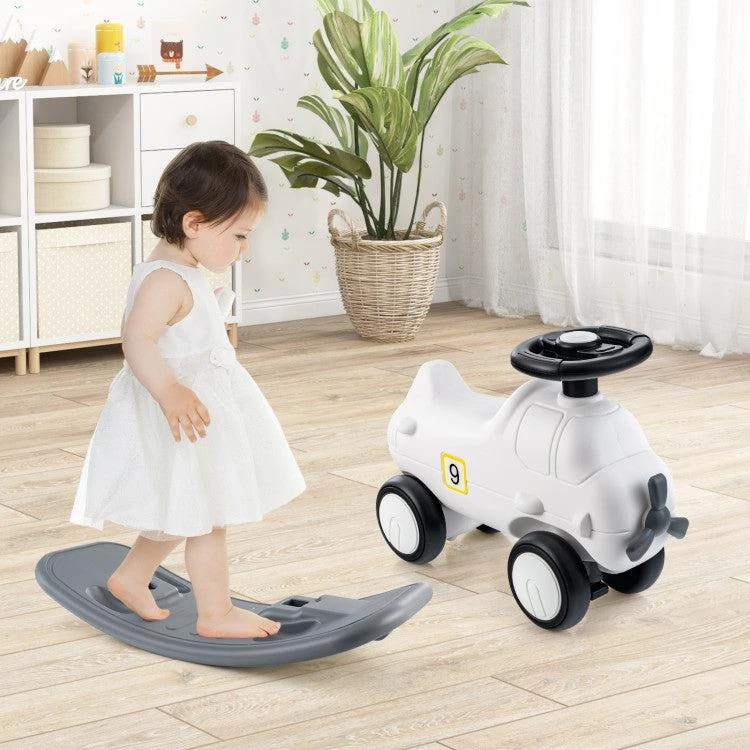 商品Hivvago|3-in-1 Rocking Horse and Sliding Car with Detachable Balance Board,价格¥688,第2张图片详细描述