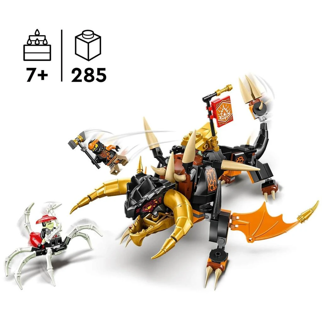 商品LEGO|LEGO NINJAGO: Cole’s Earth Dragon EVO Ninja Action Toy (71782),价格¥337,第3张图片详细描述