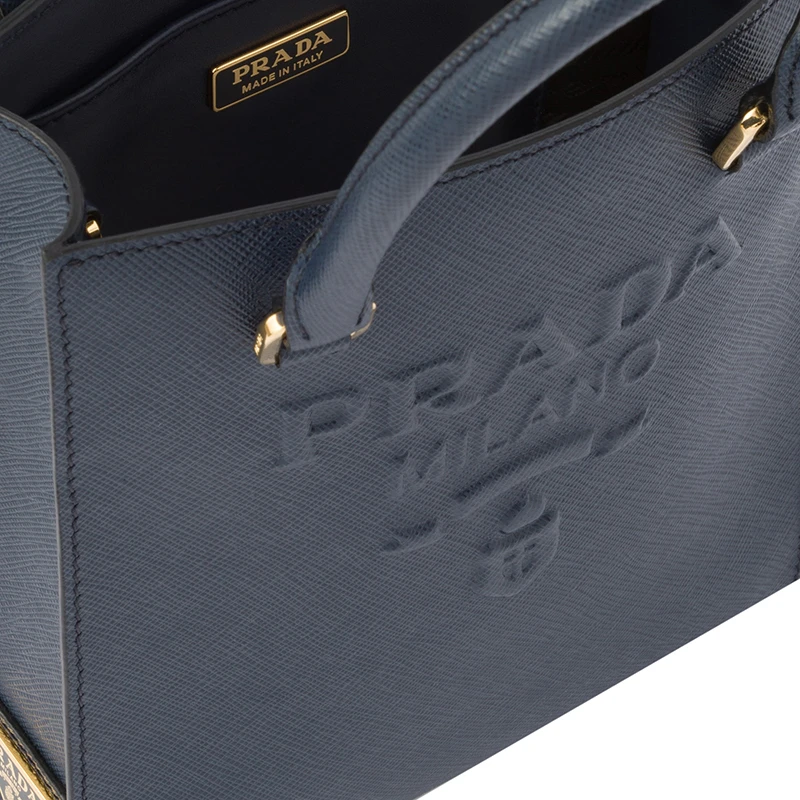 PRADA/普拉达 22新款 女士小号波罗的海蓝saffiano皮革珐琅徽标拆卸织物肩带单肩手提斜挎包1BA333_NZV_F0216_V_N2A 商品