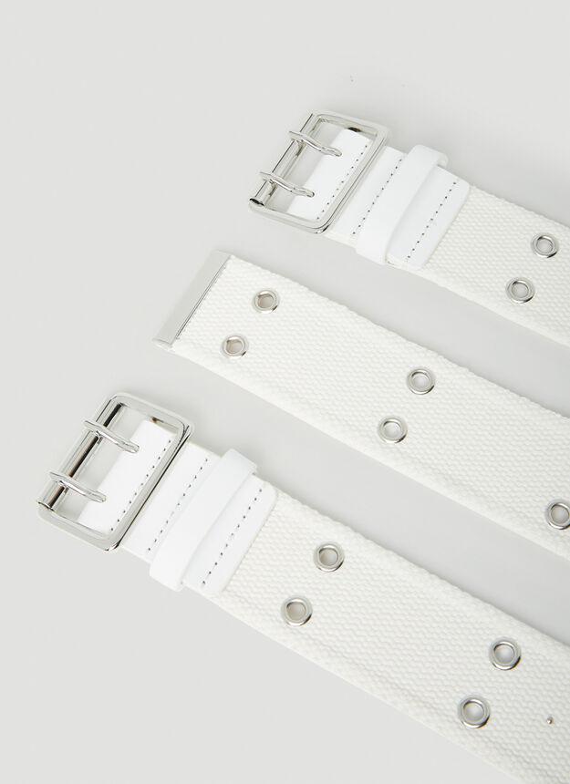 Eyelet Belt in White商品第3张图片规格展示