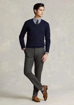 商品Ralph Lauren|Ralph Lauren Washable Wool V Neck Sweater,价格¥1047,第4张图片详细描述