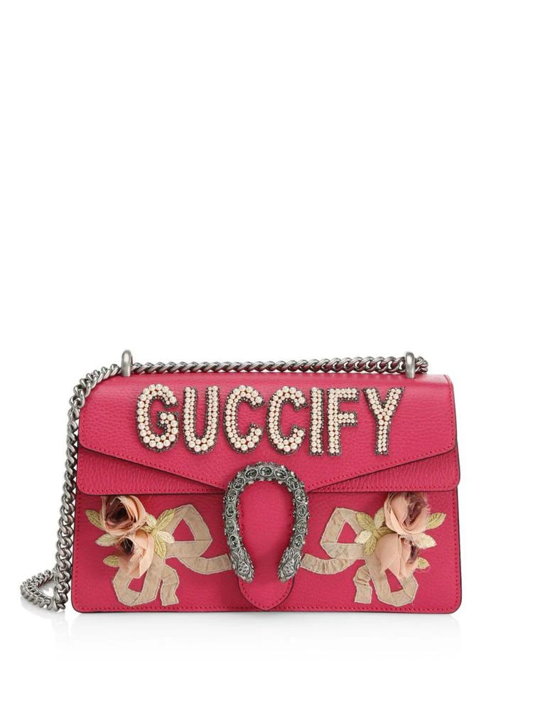 商品Gucci|Leather Shoulder Bag,价格¥36677,第1张图片