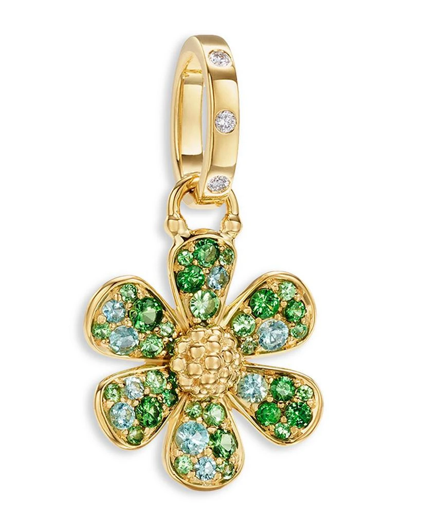 商品Temple St. Clair|18K Yellow Gold Multi-Gemstone & Diamond Flower Power Pendant,价格¥41105,第1张图片详细描述