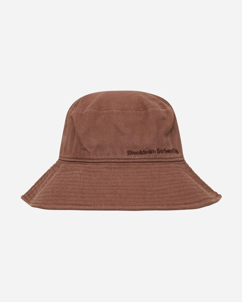商品Stockholm (Surfboard) Club|Embroidered Logo Bucket Hat Brown,价格¥276,第2张图片详细描述