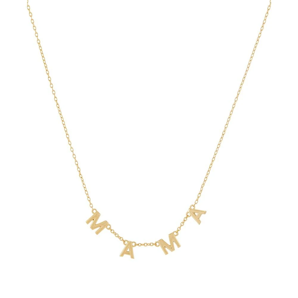商品Giani Bernini|Mama Letter Charm 18" Pendant Necklace in 14k Gold-Plated Sterling Silver, Created for Macy's,价格¥310,第1张图片