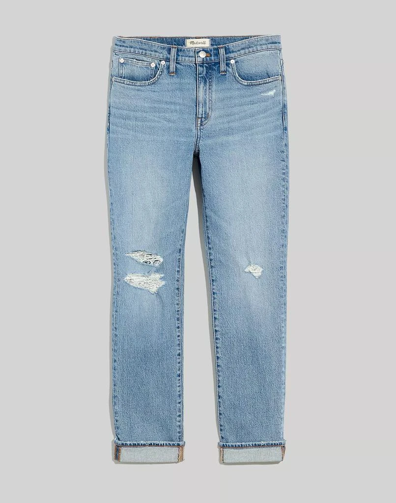 商品Madewell|The Petite High-Rise Slim Boyjean in Birchwood Wash,价格¥796,第5张图片详细描述