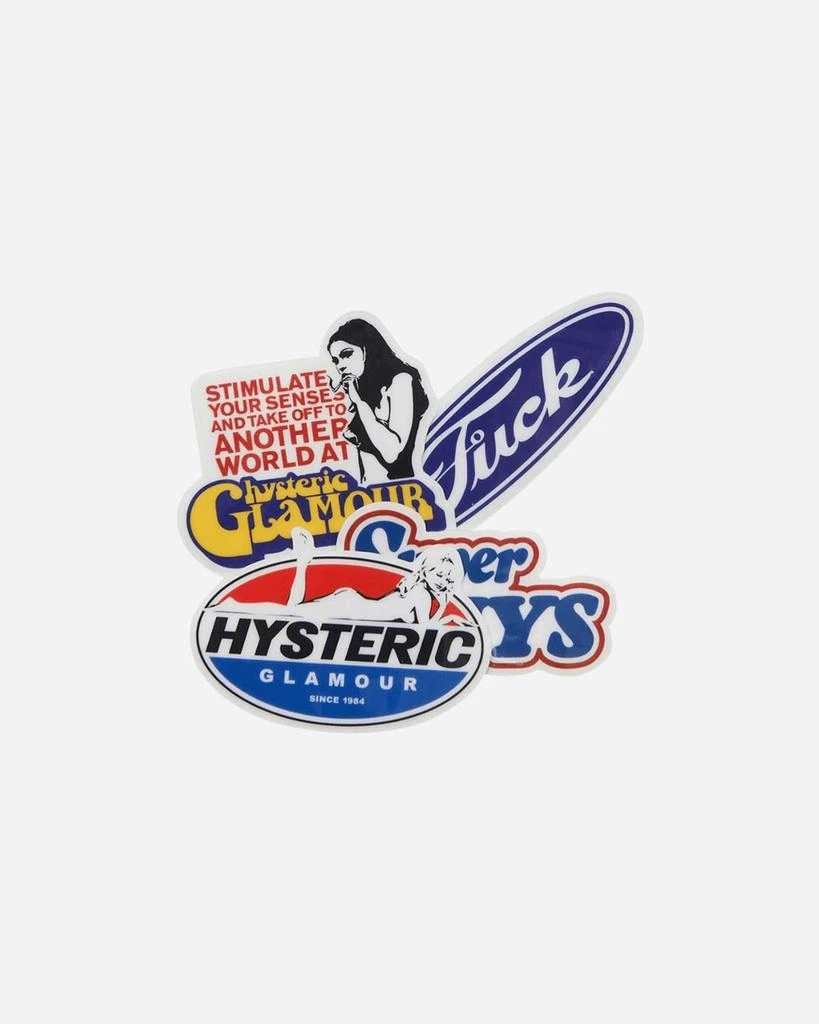 商品Hysteric Glamour|Hysteric Garage Sticker Pack Multicolor,价格¥84,第4张图片详细描述