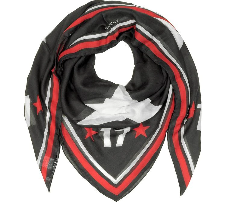 商品Givenchy|Givenchy Black Modal and Cashmere 17 Print Wrap,价格¥1247,第1张图片