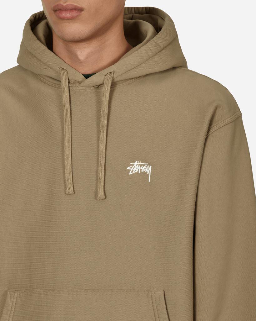 商品STUSSY|Stock Logo Hooded Sweatshirt Khaki,价格¥972,第7张图片详细描述