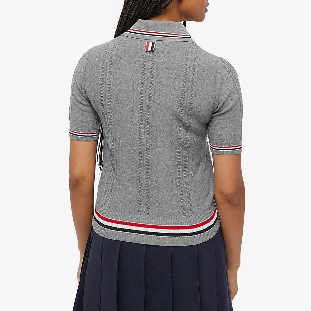 商品Thom Browne|Thom Browne RWB Cricket Stripe Polo T-Shirt,价格¥3305,第3张图片详细描述