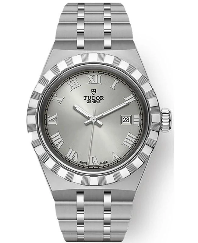 商品Tudor|Tudor Royal Silver Dial Stainless Steel Unisex Watch M28300-0001,价格¥17827,第1张图片