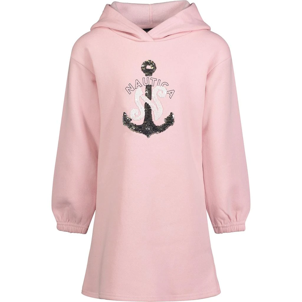 商品Nautica|Nautica Little Girls' Sequin Sweatshirt Dress (4-7),价格¥157,第1张图片
