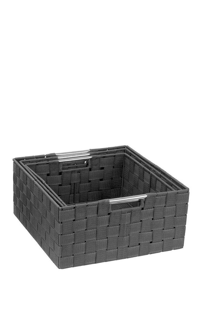 商品SORBUS|Gray Woven 3-Piece Basket Set,价格¥206,第2张图片详细描述