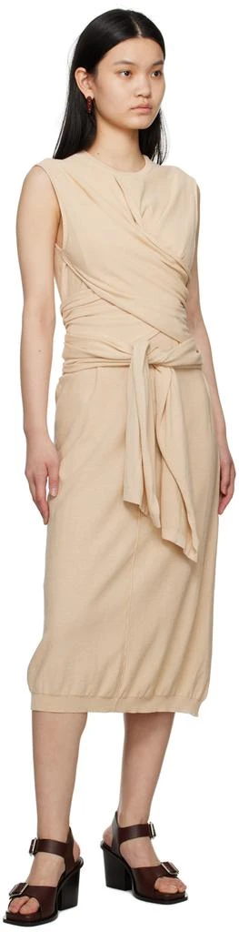 商品Lemaire|Beige Knotted Midi Dress,价格¥2542,第4张图片详细描述