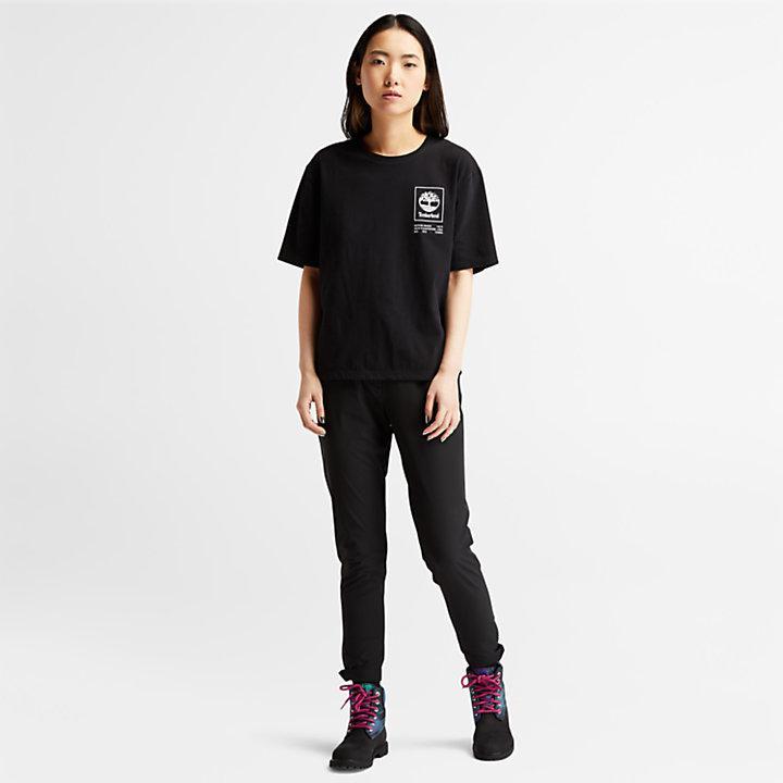 商品Timberland|Organic Cotton Utility T-shirt for Women in Black,价格¥226,第5张图片详细描述