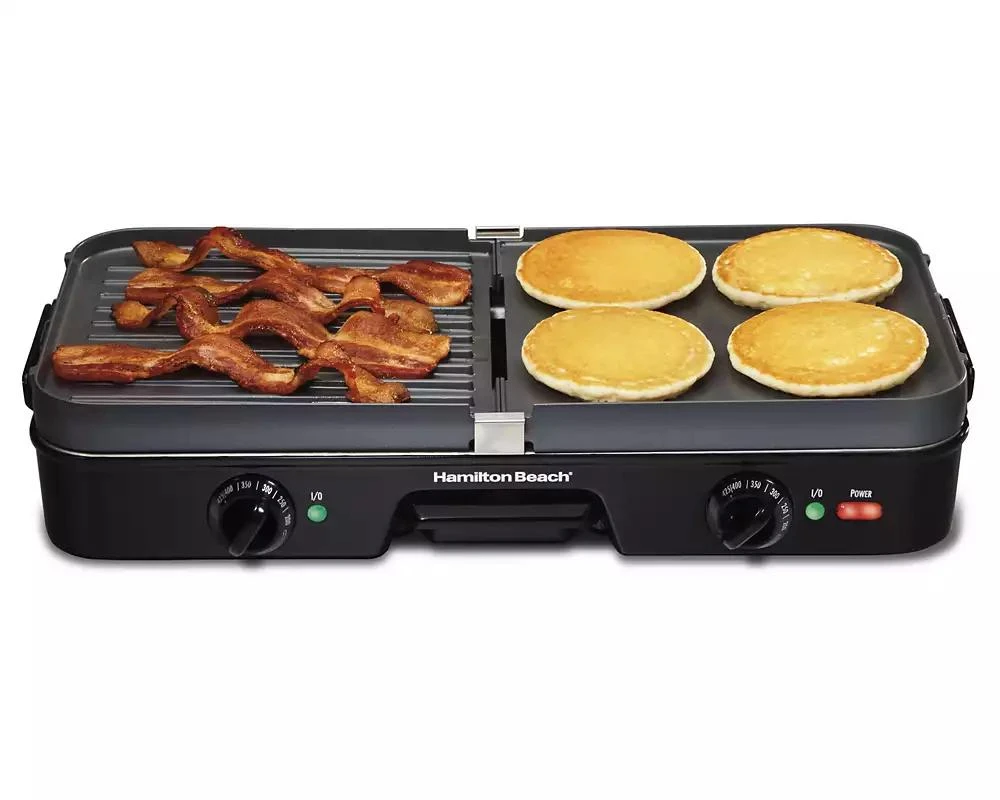 商品Hamilton Beach|3-in-One Grill/Griddle - 38546,价格¥451,第1张图片