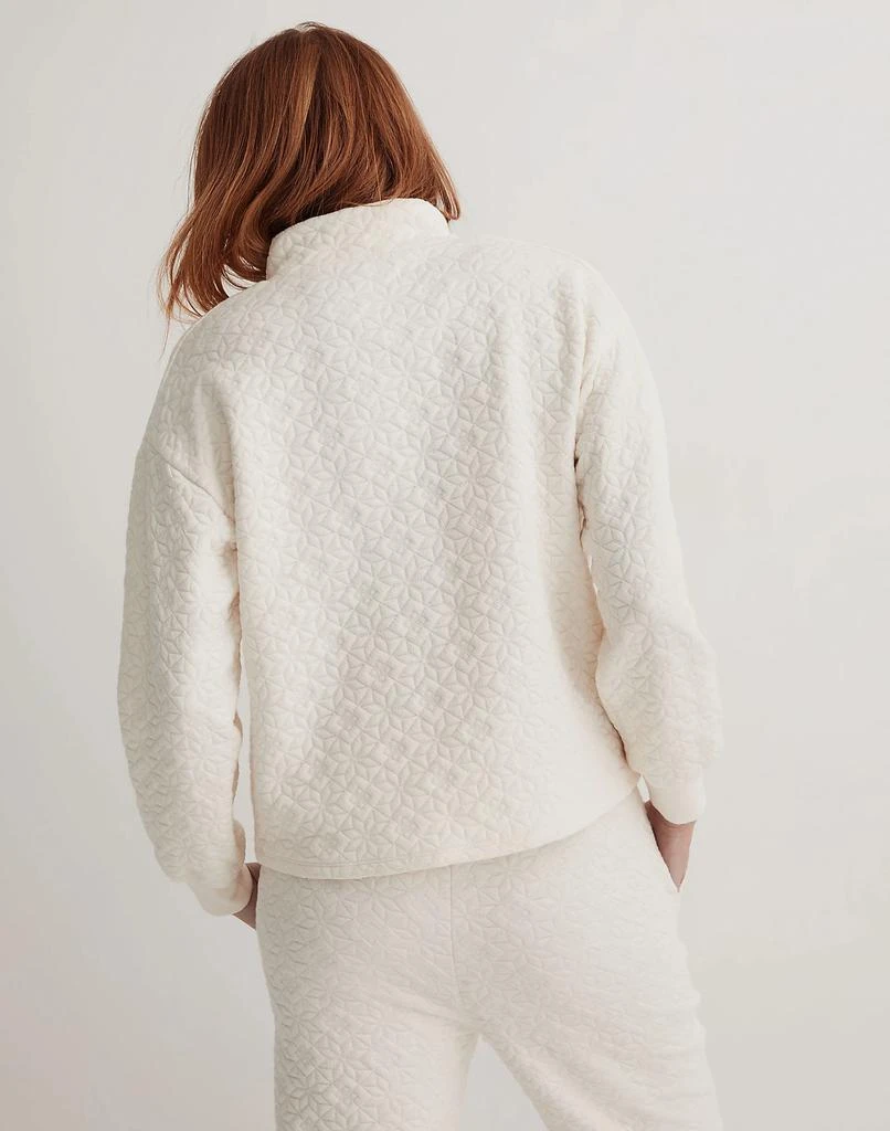 商品Madewell|Quilted-Knit Lace-Up Sweatshirt,价格¥637,第3张图片详细描述